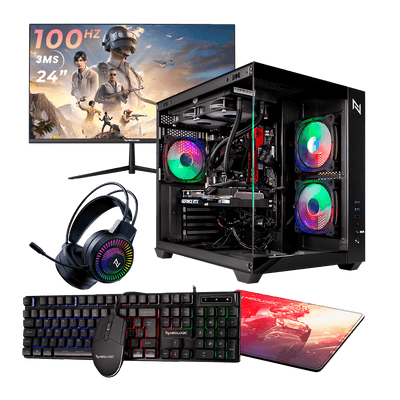Pc Gamer Completo Ryzen 5 5600GT, 16GB 3200Mhz (Radeon Vega 7), SSD 480GB, 500W, Monitor 24" 100Hz, Neologic NLI87580