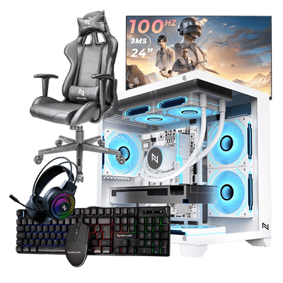 Pc Gamer Completo Ryzen 5 5600GT, 16GB 3200Mhz, (Radeon Vega 7 Integrado), A520M DX, SSD 240GB, 500W, Cadeira, NLI89164