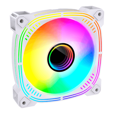 Cooler Fan Ryvel 120mm, ARGB, 5V, Blanc, Branco, RY-FN-BL-WT-5V