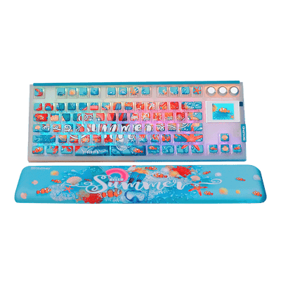 Teclado Gamer Mecânico Skyloong GK87 Pro Summer, Switch KTT Silver, 3 Modos, RGB, Hot Swap, 4000mAh