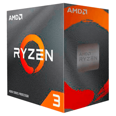 Processador Amd Am4 Ryzen 3 4100, 4-core, 8-threads, 3.8ghz (4.0ghz Turbo), Cache 6mb - 100-100000510box