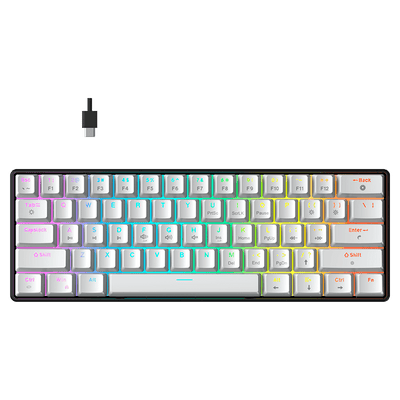 Teclado Force One Atlas 60% Switchs Huano Red RGB - FR.TC.A6.01