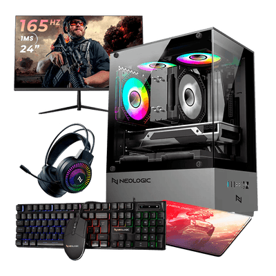 Pc Gamer Completo Ryzen 5 5600GT, 16GB 3200Mhz, (Radeon Vega 7 Integrado), A520M, SSD 480GB, 500W, 3 fans RGB, NLI89955