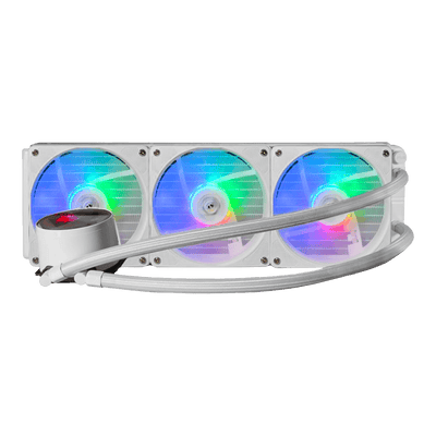 Water Cooler Gamer K-mex Waco Infinite 360mm, Branco, RGB, LGA Intel e Amd, WACTF133ATDXB0X