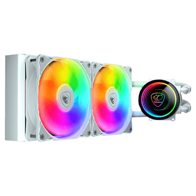 Water Cooler Cougar Poseidon Elite, ARGB, 240mm, Intel-AMD, Branco, 3MPSD240.0002