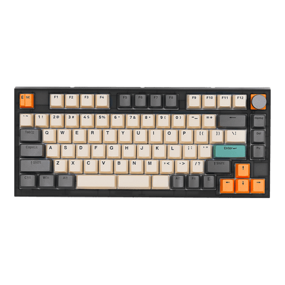 Teclado Gamer Mecânico Skyloong GK75 TI Grey, Switch KTT Brown, 3 Modos, Bluetooth, Type-C, RGB, Hot Swap, 4000mAh