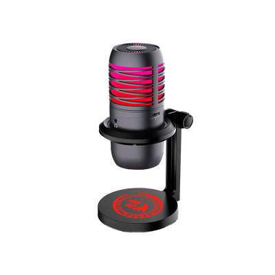 Microfone Condensador Redragon Nebula, Rainbow, Tipo-C, Preto, GM211