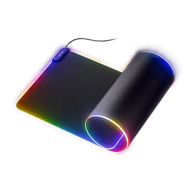Mousepad Gamer Hyte CNVS, RGB, Deskmat, Preto, Bordas QRGB, Usb Tipo C, MAT-HYTE-CNVS-B