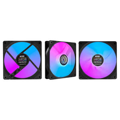 Kit Cooler Fan Gamer K-mex Gaming Master AALA ARGB, 3x120mm, Com Controladora, AALAK136APPCB0X