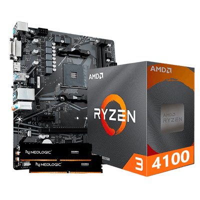 Kit Upgrade AMD Ryzen 3 4100 + A520M + 16GB DDR4 + RX 6600 - NLI97071